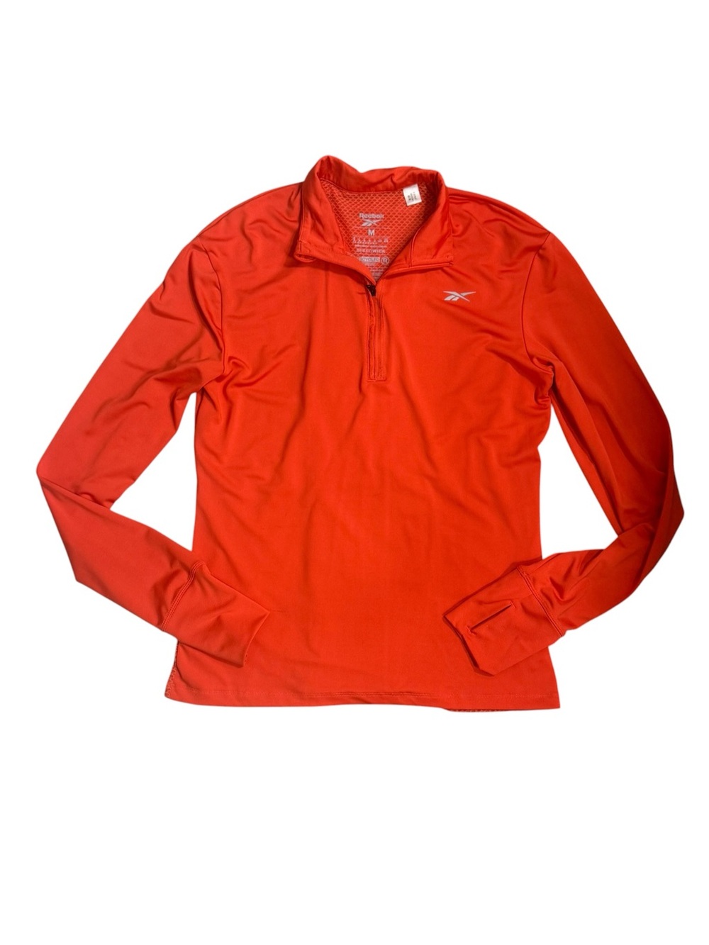Reebok Women’s WOR Run Workout Ready 1/4 Zip Athletic Pullover Dynamic Red